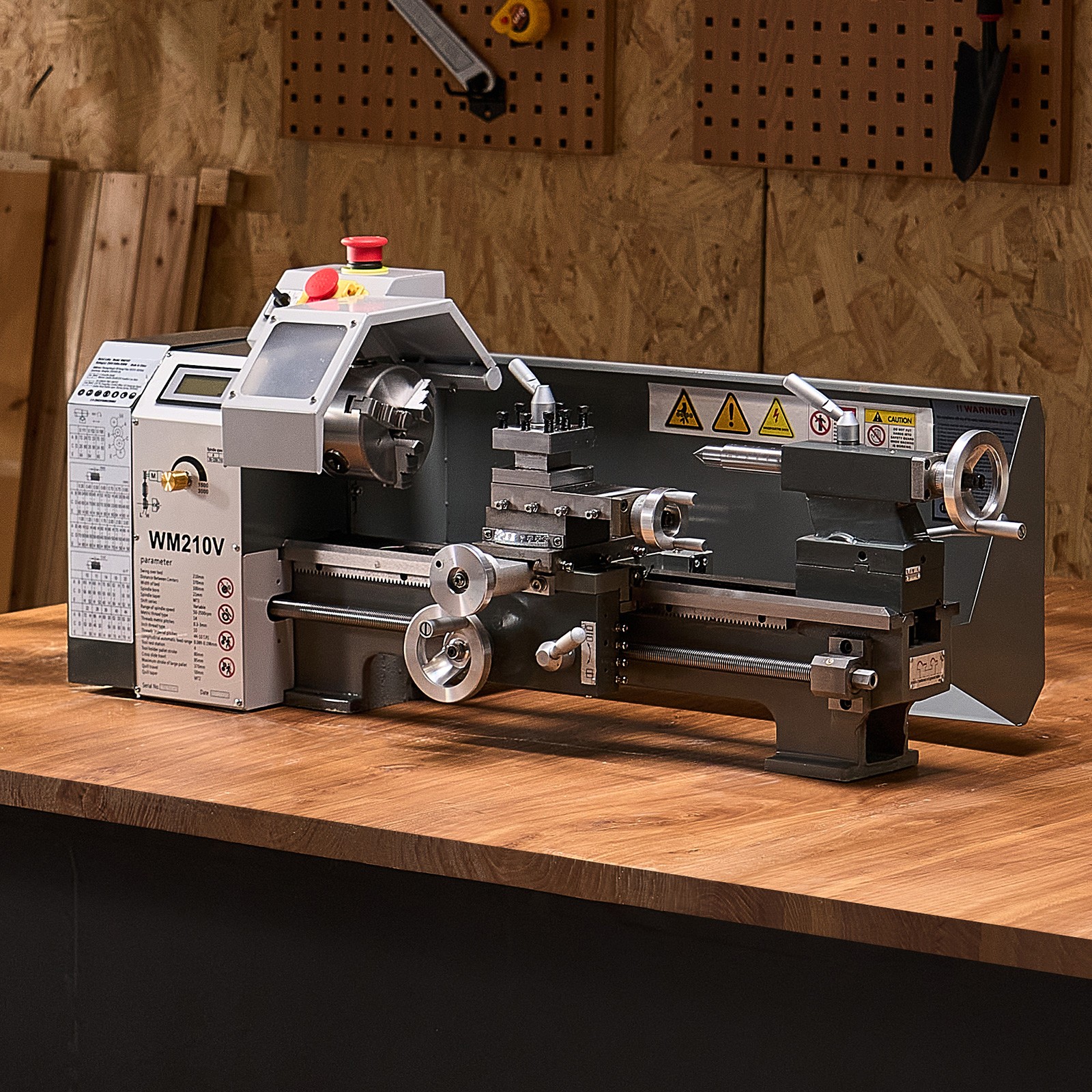 Uimoso 8 x 16 in Metal Lathe Machine, 550W, Variable Speed 0-2500 RPM