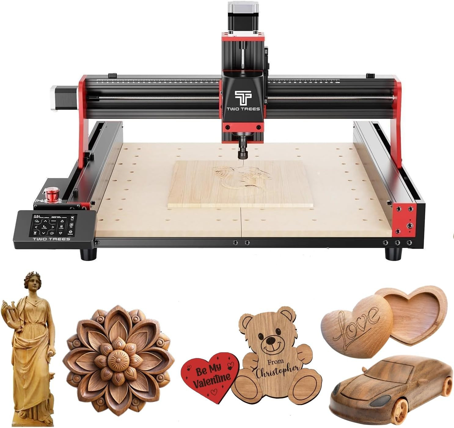 TTC450 Pro CNC Router with Touch Screen & Stamp Kit – 800mm/min Speed