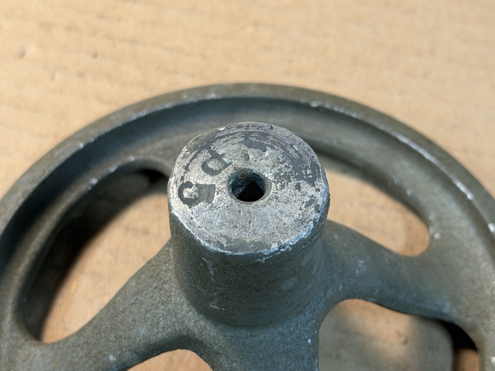 6” Dished Aluminum 4-Spoked Machine Handwheel 1/4” Bore