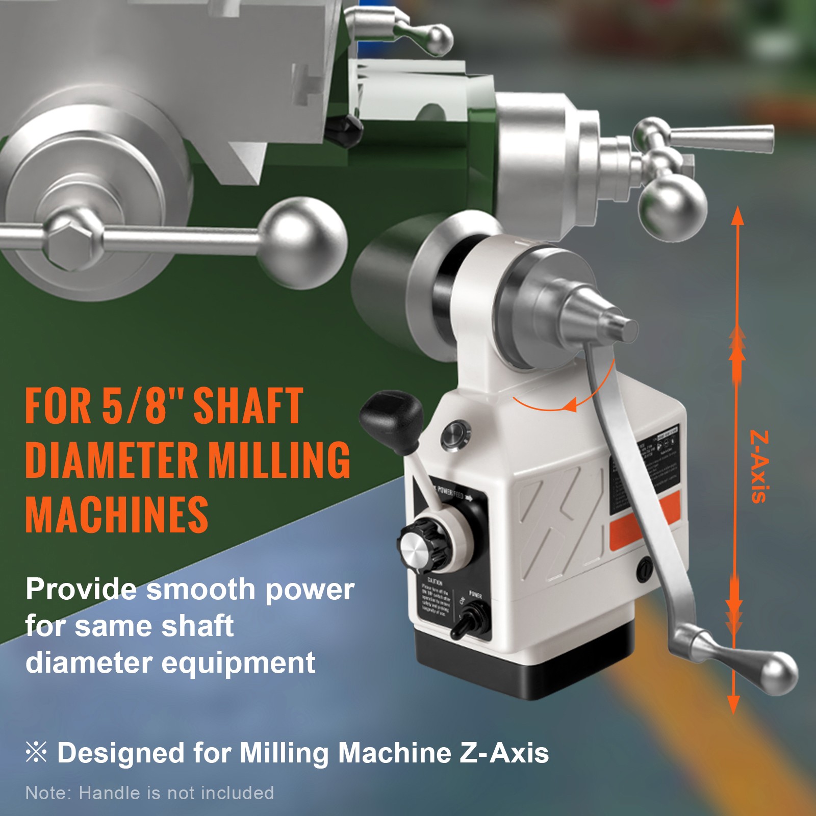 Uimoso Z-Axis Power Feed Table Mill for Milling Machine450 in-lb Torque 0-200RPM