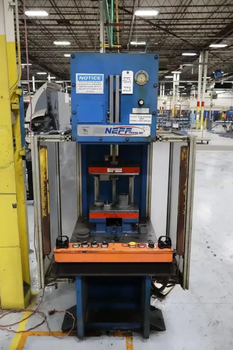 18 TON NEFF “DF15-5HS GAP FRAME FLOOR-STANDING HYDRAULIC PRODUCTION PRESS #30869