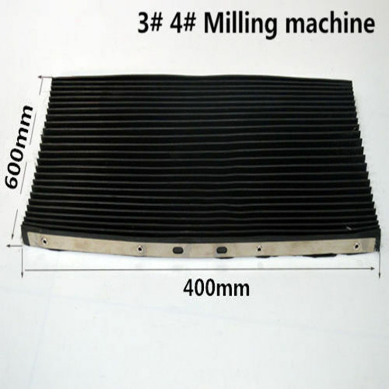 Milling Machine Part Accordion Type Way Mill Rubber Cover 400*600mm CNC Milling