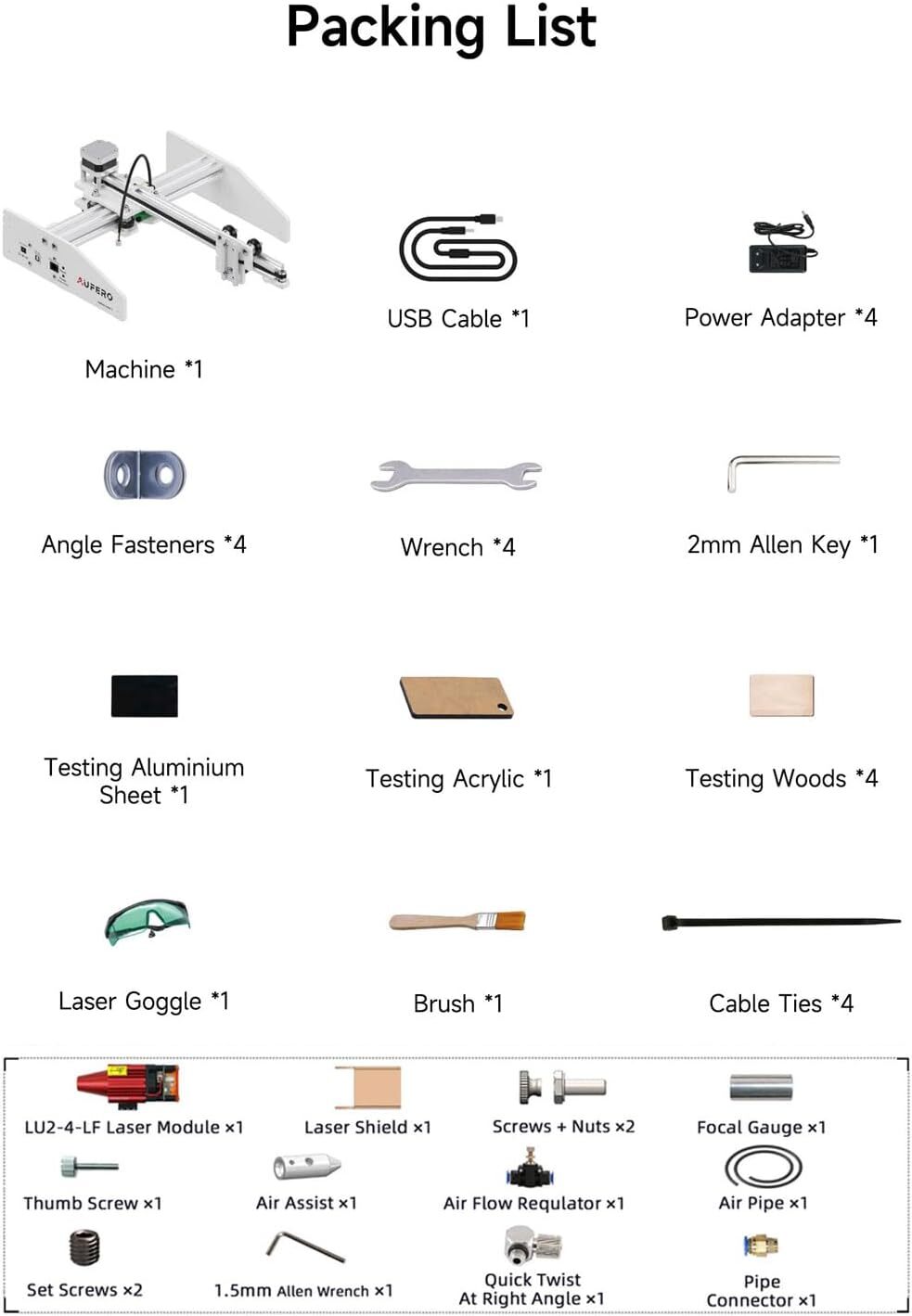 Aufero Laser 1 – Best Budget Laser Engraver for Beginners [30-Day Warranty]
