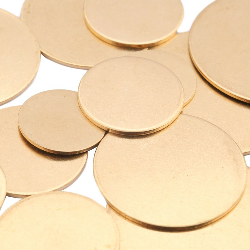 Thick 0.8-3mm H62 Brass Plate Sheet Round Dia 50mm 150mm 100mm 200mm Round Plate