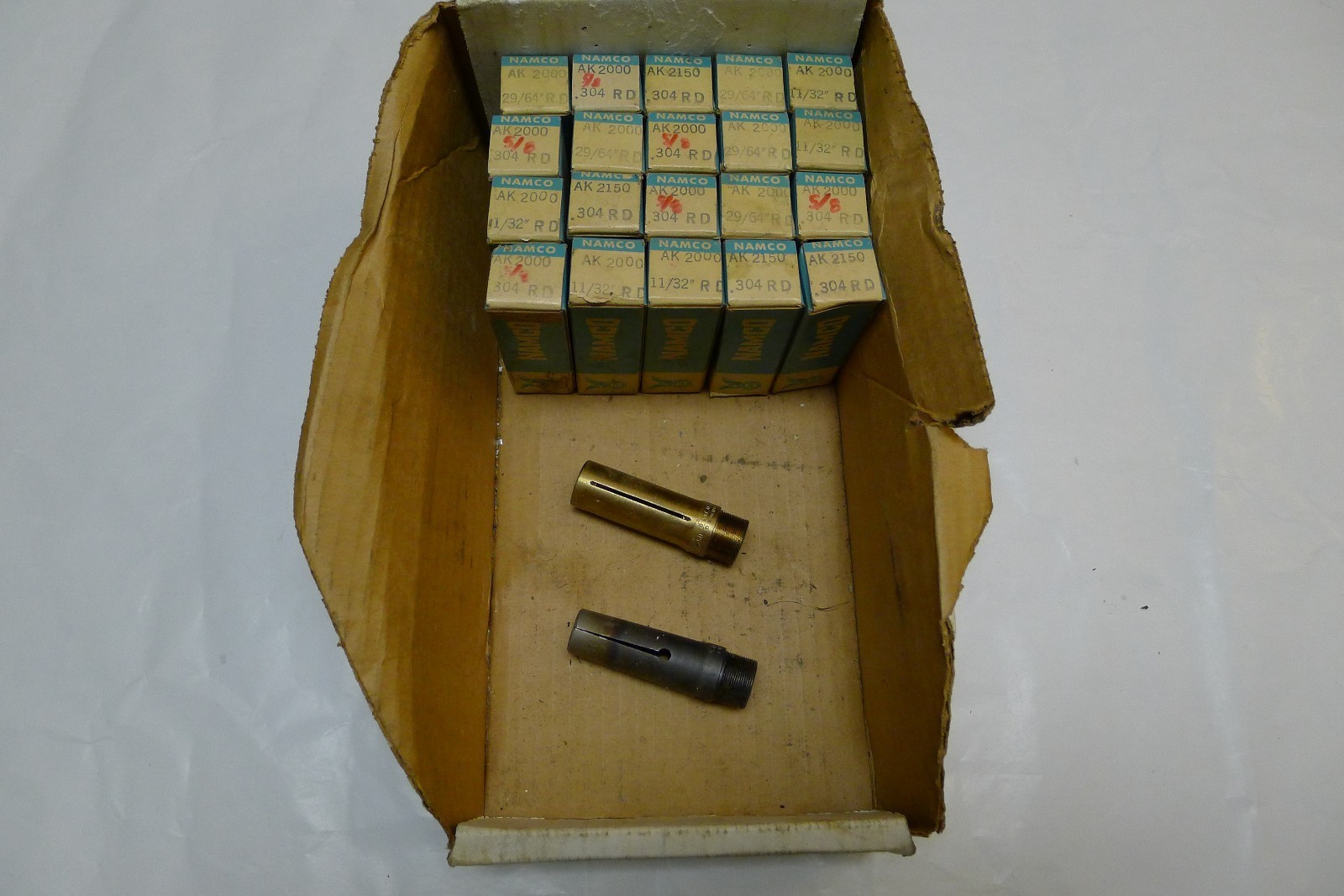 NEW NATIONAL ACME NAMCO AK2000 & AK2150 COLLETS – LOT OF 22 PIECES!!!!