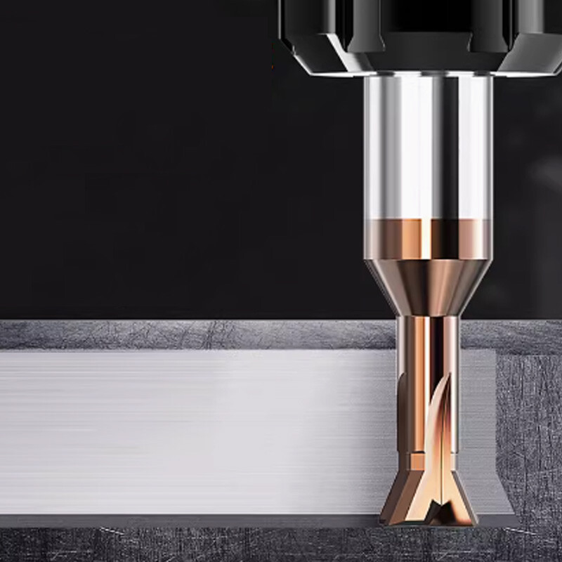 HRC55° Dovetail Milling Cutter Solid Carbide End Mill 1.5mm-16mm 45° 60° Angle