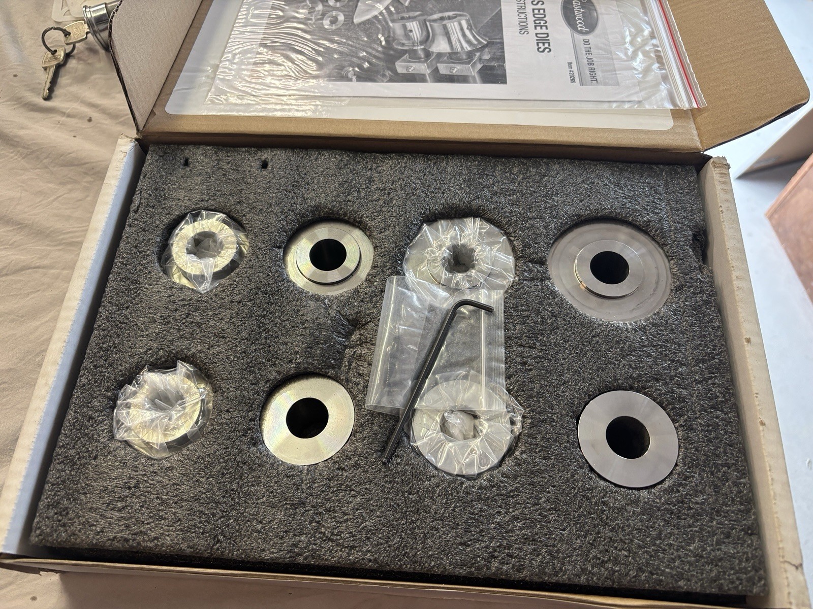 20269 Eastwood Bead Roller Radius Edge Die Set 5/16 1/2 1″ 1 1/2″