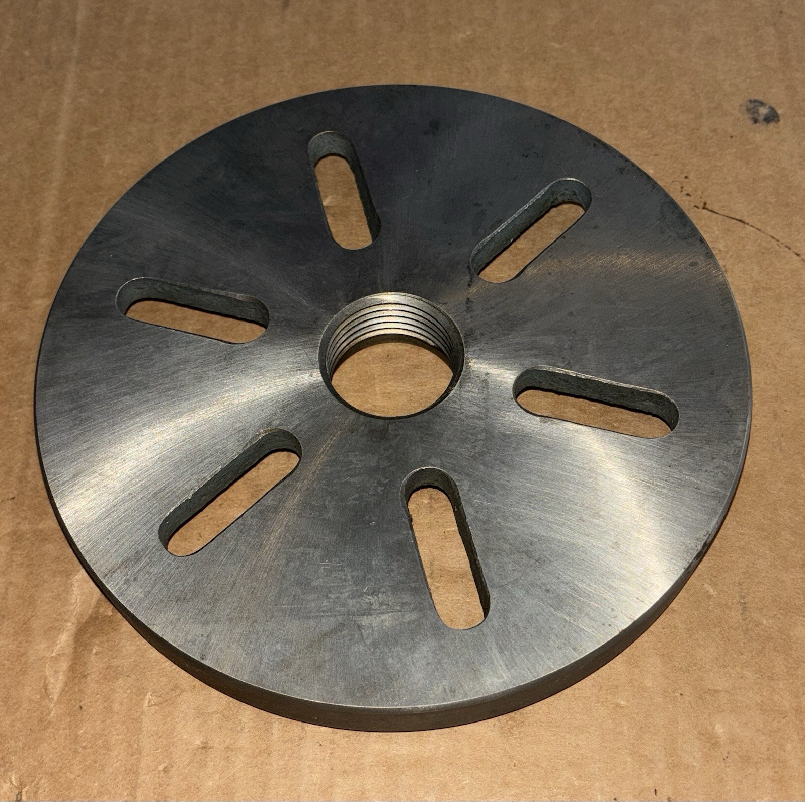 South Bend Slotted Face Plate 7-3/8″ LFP-100N 40N1, ONK1, threaded 1-1/2” x 8