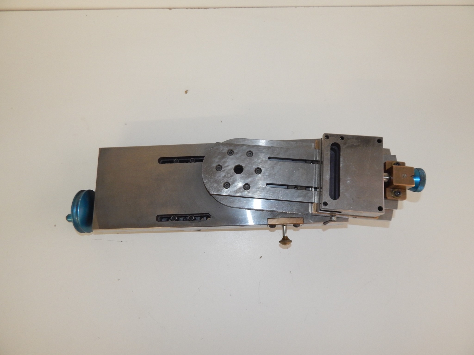 ^^ METAL LATHE VINTAGE TABLE- ROTATE 360 DEGREES (EQX64)