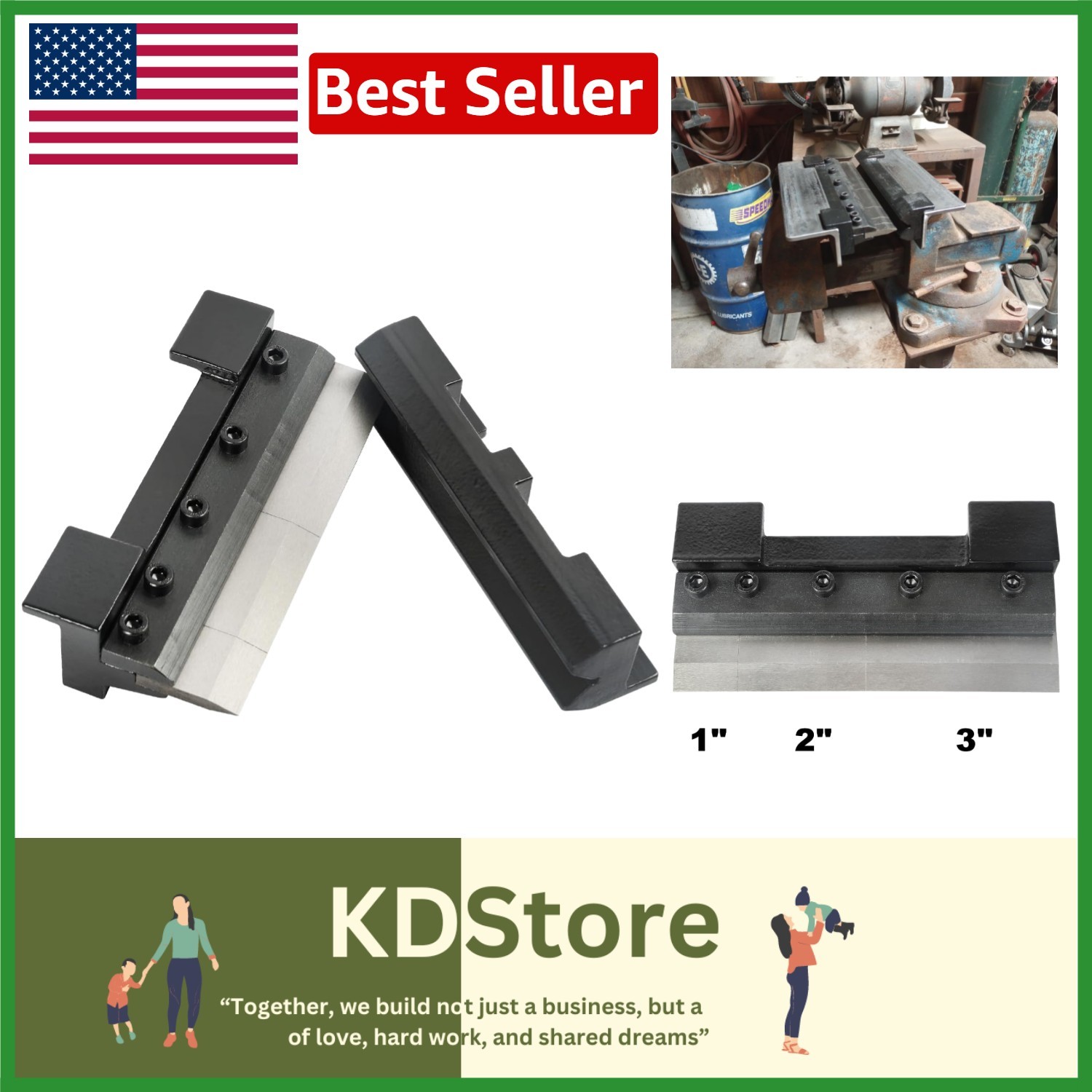 Durable Metal Brake Bender with 3 Finger Set for Efficient Sheet Metal Bending