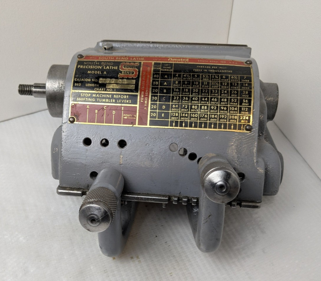 South Bend 9″ Inch Lathe Quick Change Gear Box Model A