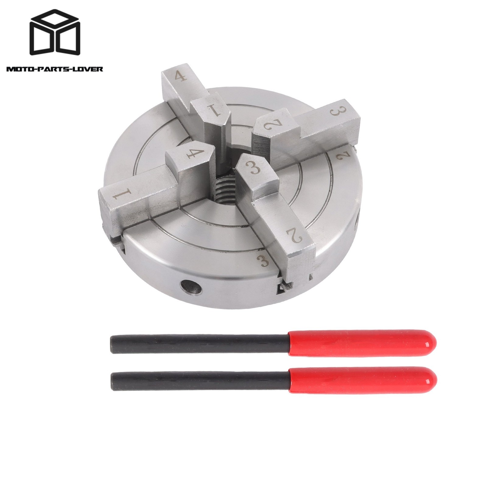 4 Inch Pro Grade 4 Jaw Lathe Chuck Set 1×8 TPI Self Centering Woodturning