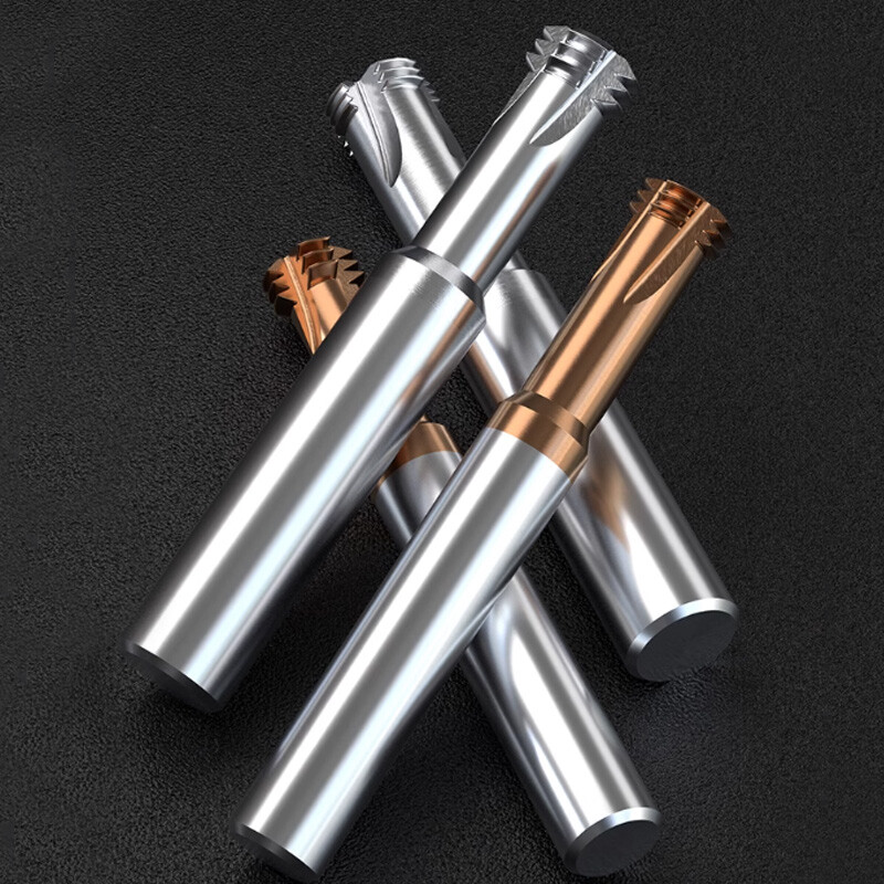 3-Teeth Thread Milling Cutter For Steel/Aluminum 3 Flute End Mill Tungsten Steel