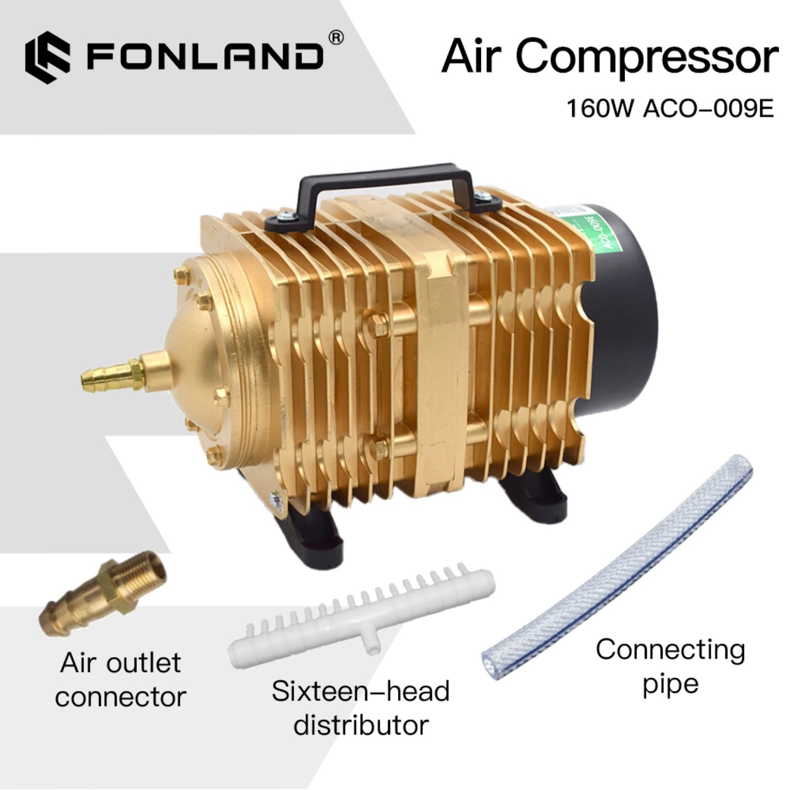 160W 220V/50HZ ACO-009E Air Compressor for CO2 Laser Engraving Cutting Machine