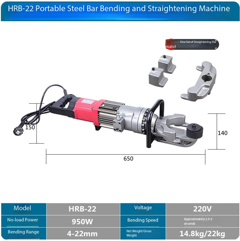 Hydraulic Rebar Bending Machine Electric Portable Rebar Bending Machine