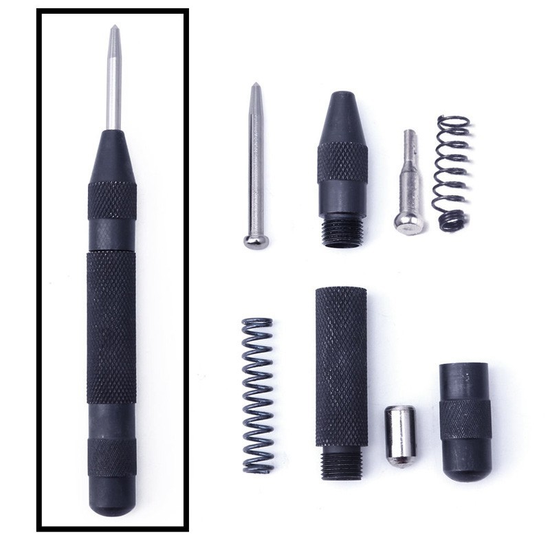 *Metal Automatic Center Punches Long For Machinists Woodworkers Tools