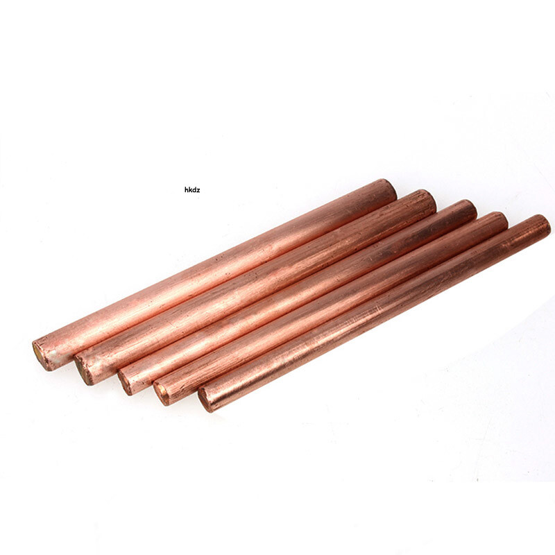 T2 Pure Copper Round Bar Rod Metal Solid Rods Anodic Dia 6mm-50mm Length 100mm