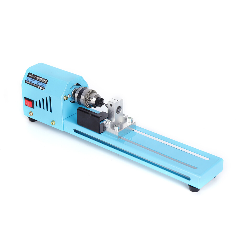 Small Mini Aluminum Alloy Lathe Polishing Machine Woodworking Cutting DIY Tools