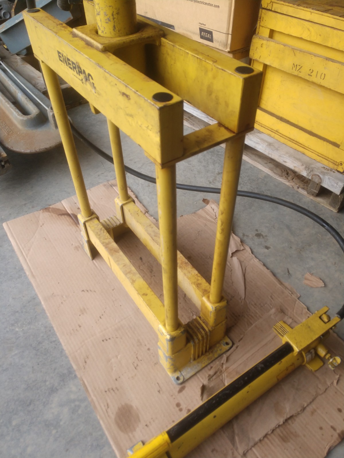 Enerpac 10 Ton Frame Hydraulic Press 10k PSI P39 Pump RC-106 LOCAL PICKUP OHIO