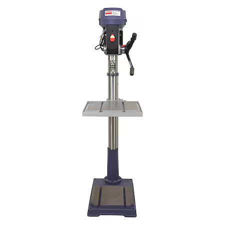 Dayton 54Zw28 Floor Drill Press, Belt Drive, 1 1/2 Hp, 120V Ac V, 20 In Swing,