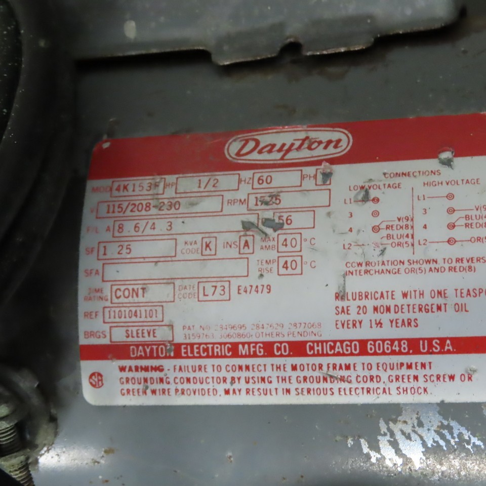 Kalamazoo 610 Metal Cutting Horizontal Band Saw 115/208-230V 1Ph 1/2Hp