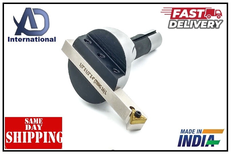 Large Head 2.5″ Lathe Milling R8 Shank Fly Cutter with Indexable Flying Tool