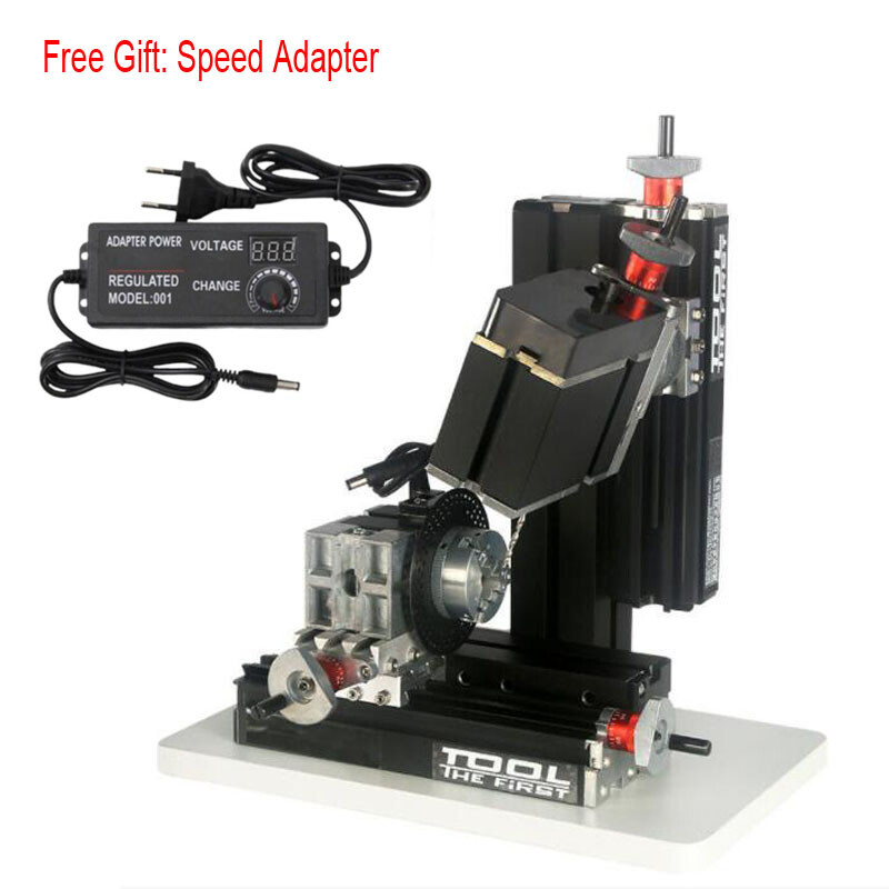 CNN Metal Indexing Milling Machine DIY 6 Axis Drilling Milling Machine 60W Lathe