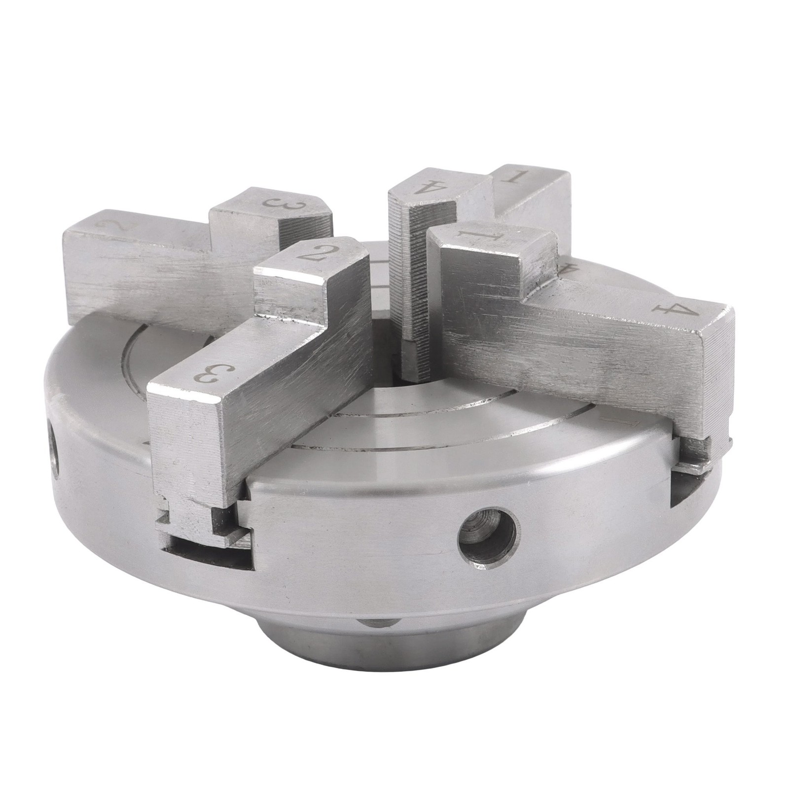 4″ Hardened Steel 4 Jaw Lathe Chuck Set 1×8 TPI Self Centering Chuck