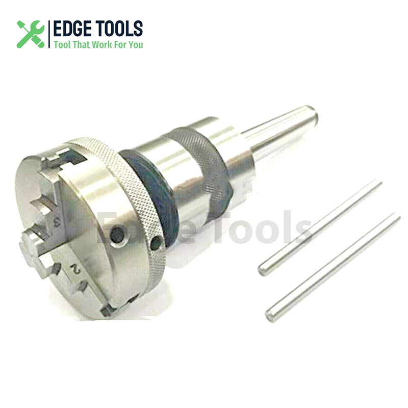 Revolving Centre MT3 shank with 3 Jaw 50mm Chuck mounting for Lathe’s Tailstock