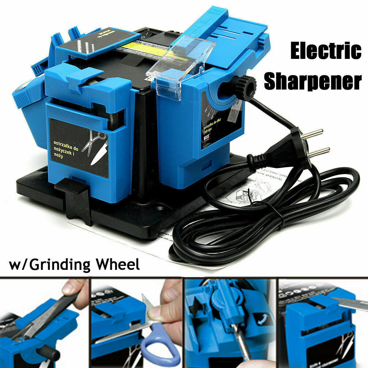 New 96W 1350 rpm Electric Knife Grinder Multifunction Sharpener Grinding Drill