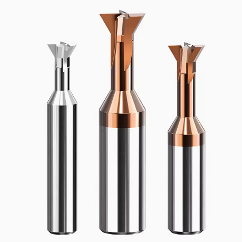 HRC55° Dovetail Milling Cutter Solid Carbide End Mill 1.5mm-16mm 45° 60° Angle
