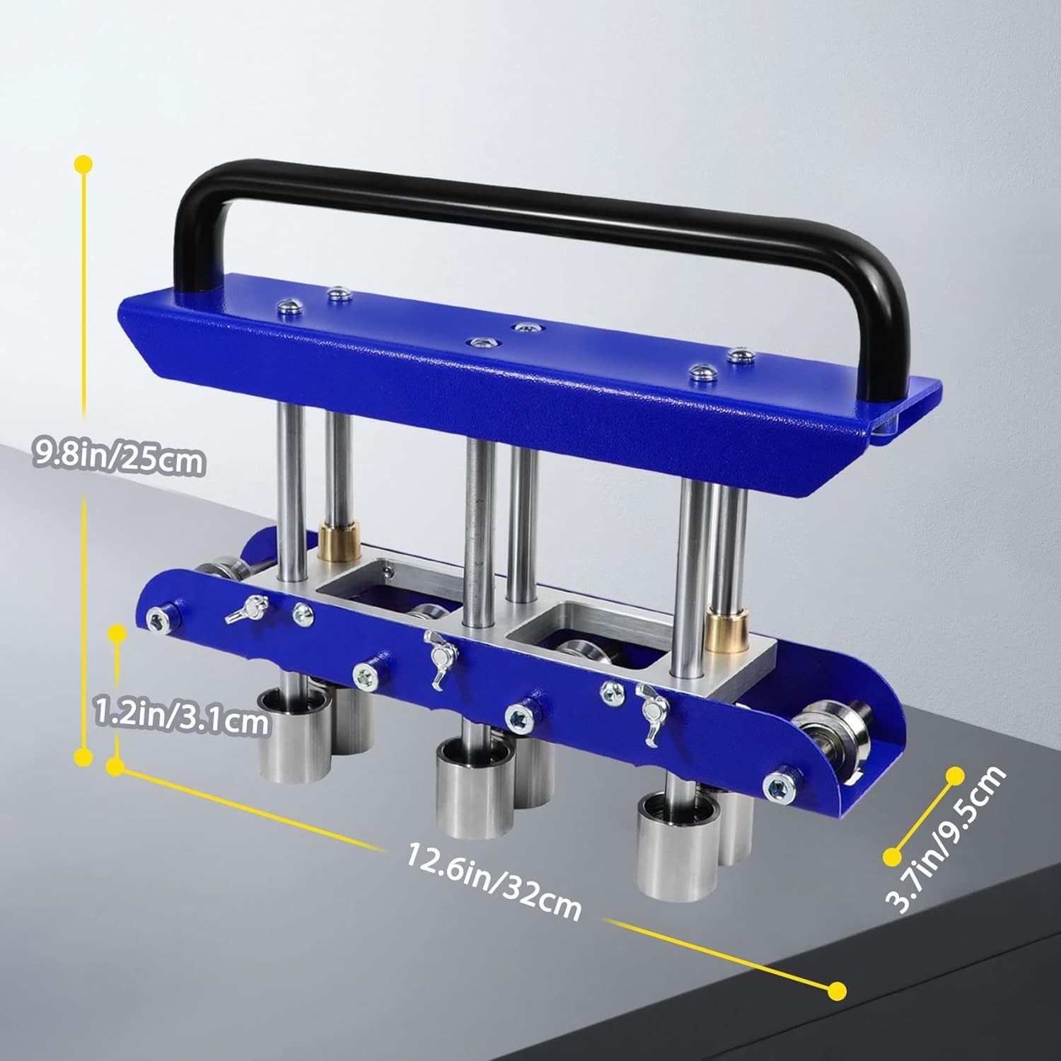 Casmer Three-Station Edge Roller Metal Bender 0-90 Degree Blue V-Shaped 29-22