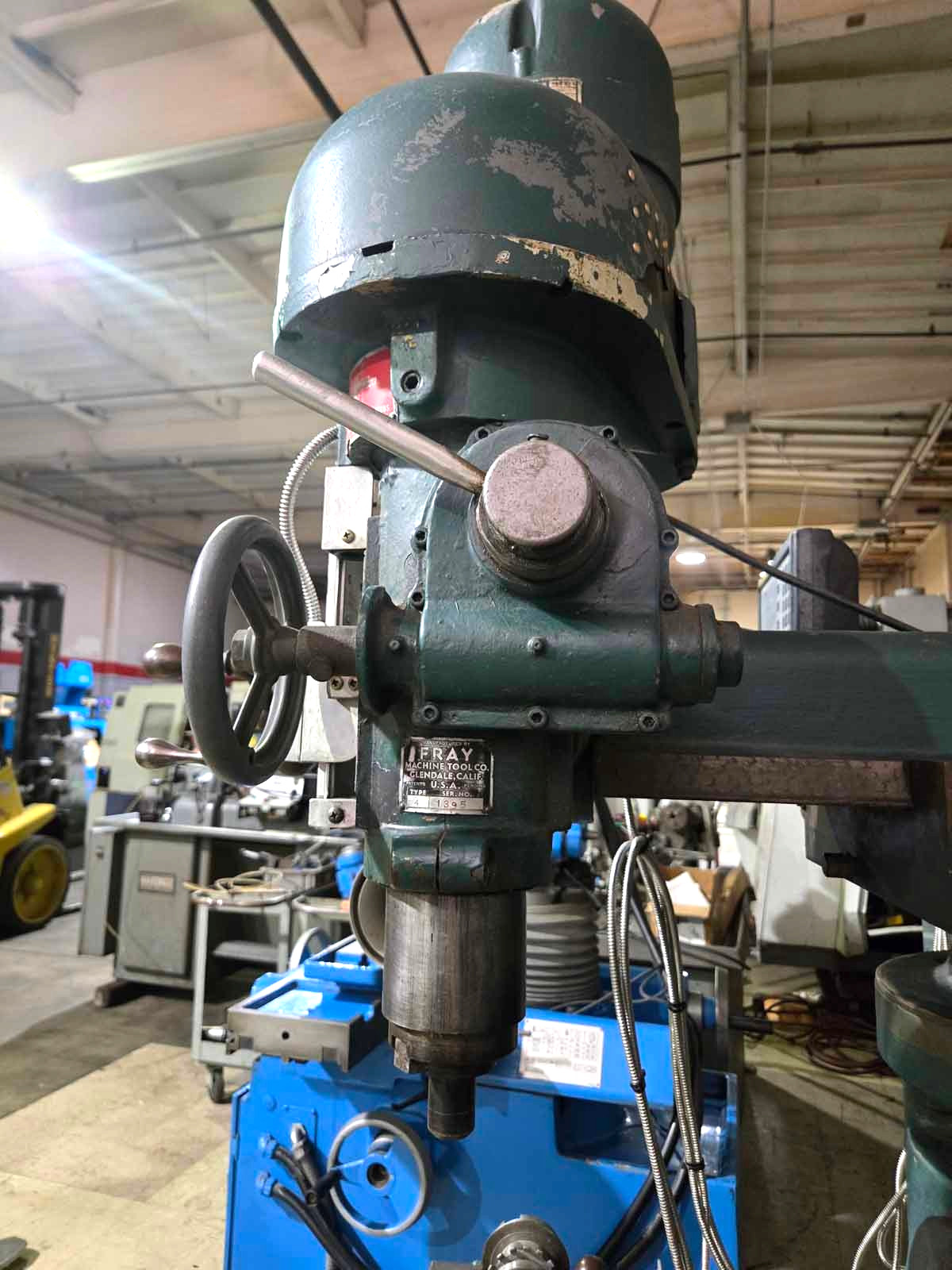 FRAY 10RH “All Angle” Horizontal / Vertical Manual Mill 36″ x 9″ Table, w/ DRO