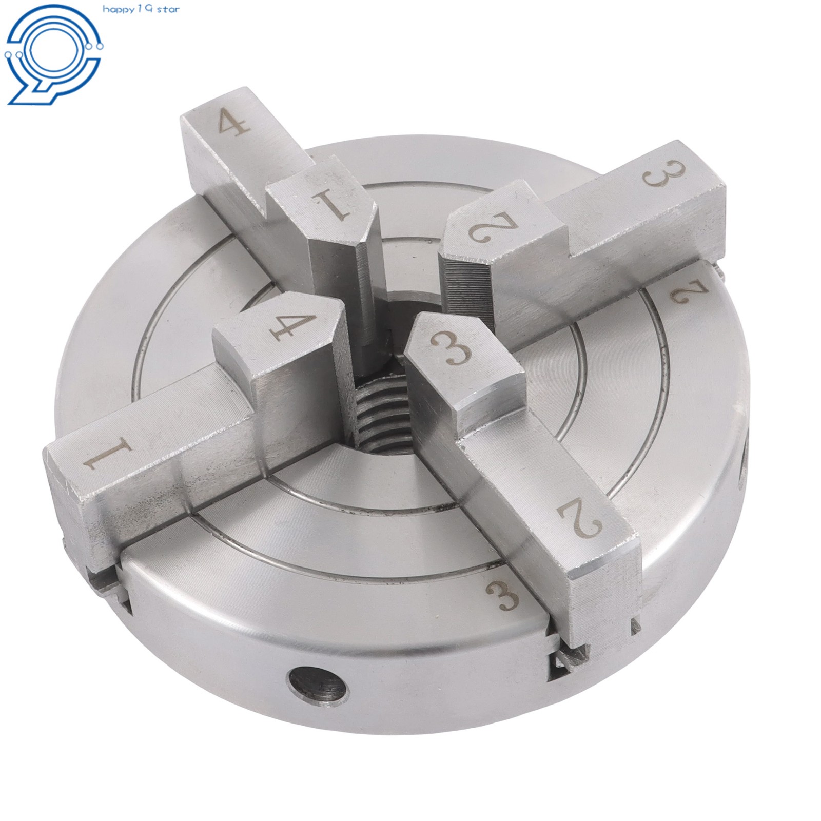 4″ Quick Change 4 Jaw Lathe Chuck Set 1×8 TPI Self Centering Thread