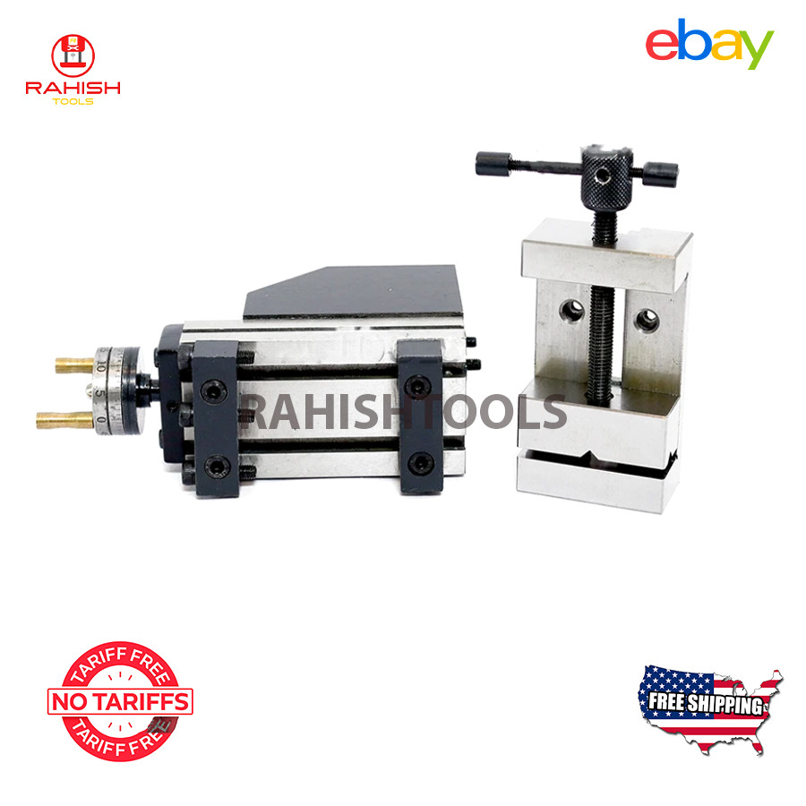 New Mini Vertical Slide With 2″ 50mm Steel Vice Instant Milling Tool Post USA