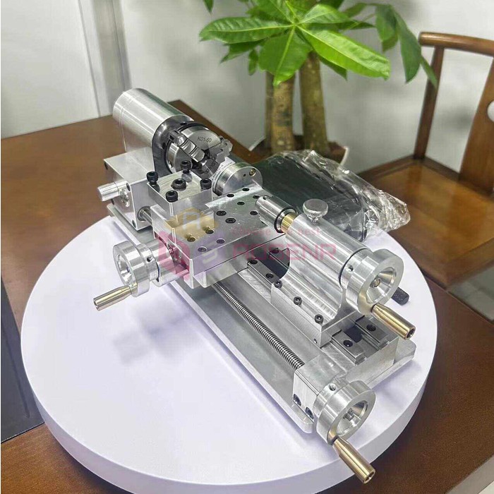 Mini Lathe Metal Bench Top Precision DIY Miniature Lathe for Watchmaking