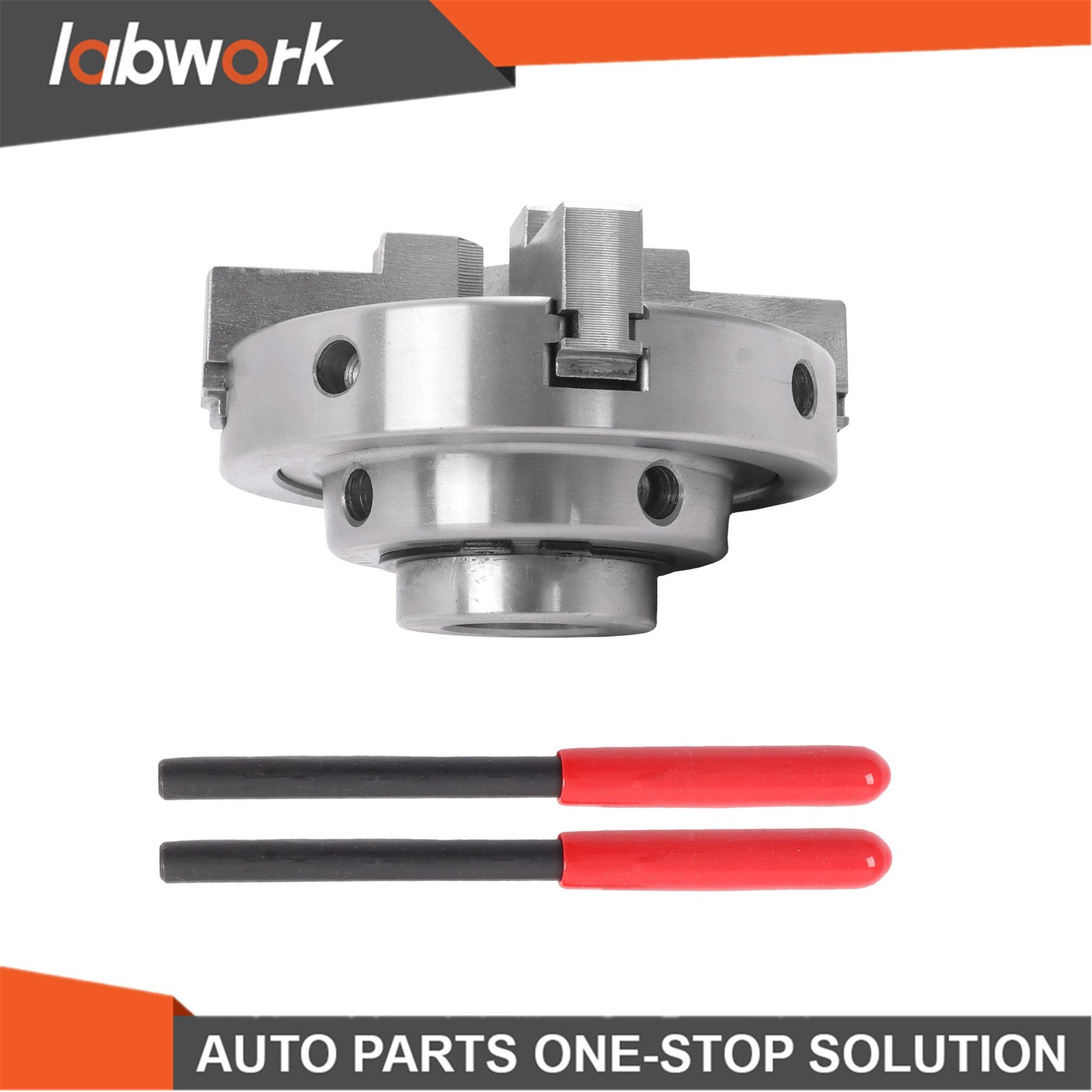 Labwork 4 Inch 4 Jaw Lathe Chuck Set 1×8 TPI Self Centering Chuck