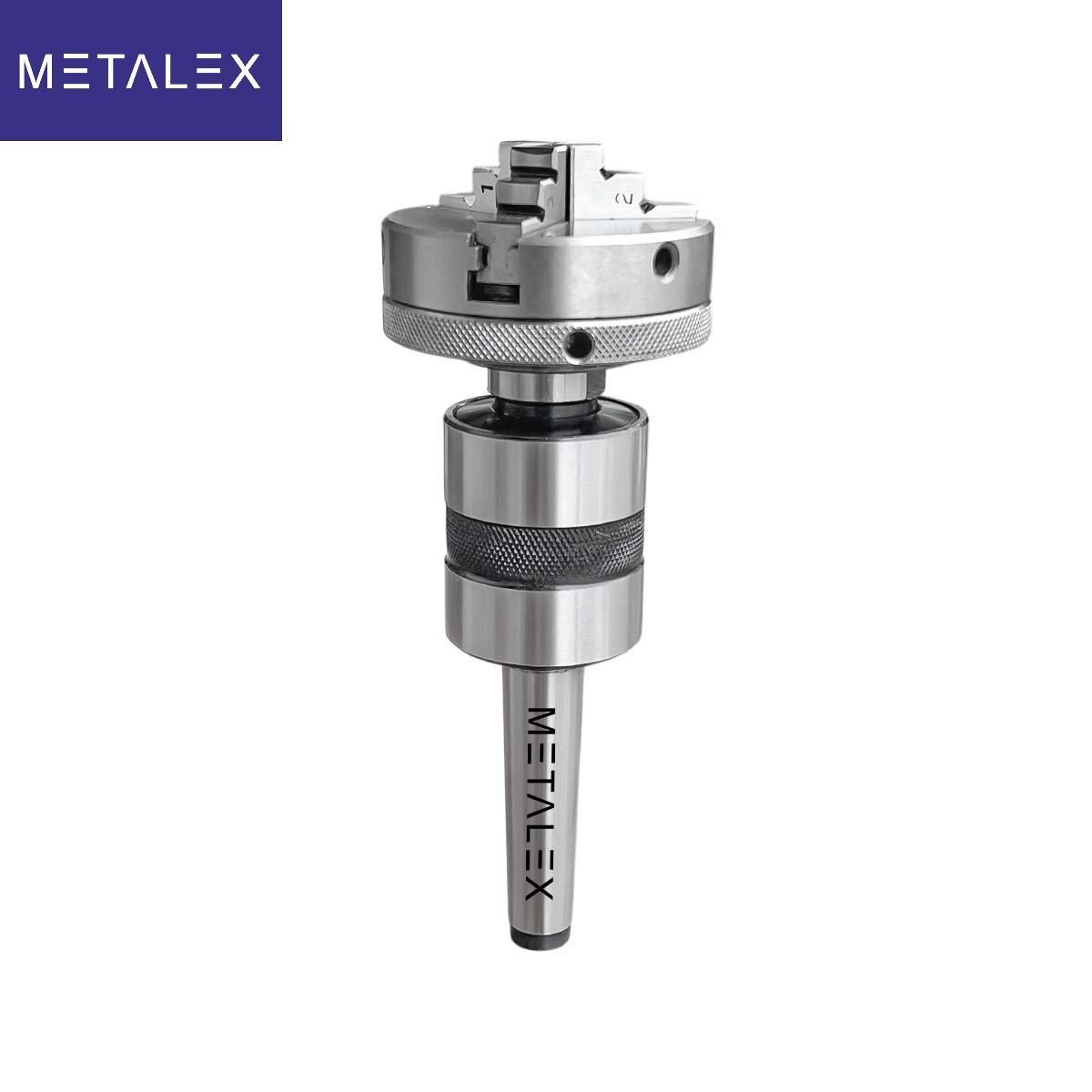 65mm Self Centering Lathe Chuck 3 Jaws Reversible MT3 Live Revolving Tailstock