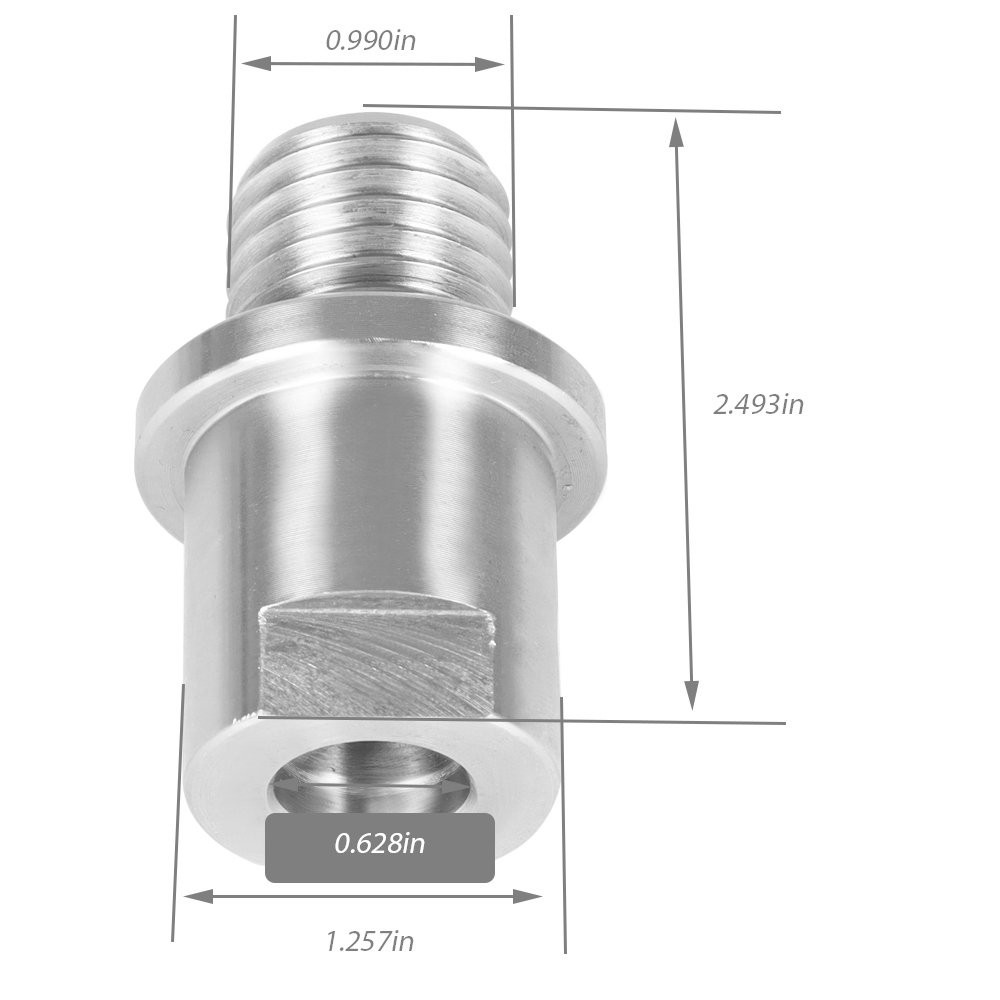Lathe Headstock Spindle Adapter 5/8″ Shopsmith to 1″ x 8tpi