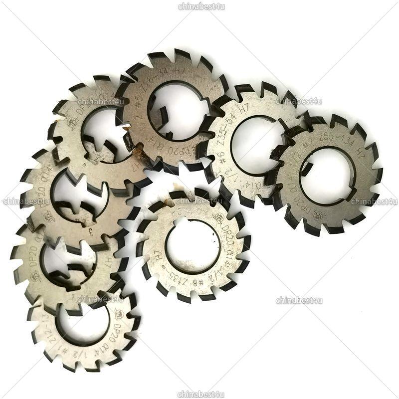 8PCS HSS 14.5° Involute Gear Cutters PA14-1/2 DP8 DP10 DP14 DP16 DP20 DP22 DP24