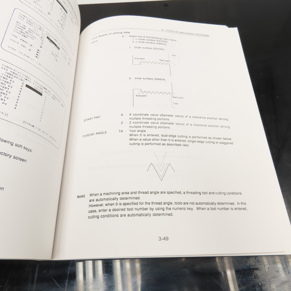 GE Fanuc Series 16-TA, 18-TA Conversational Automatic Programming Guide