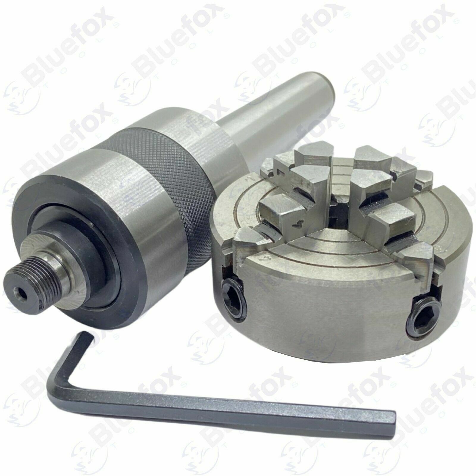Revolving Center MT 3 Shank M14 X 1+ 4 Jaw Independent 70 mm Lathe Chuck Premium