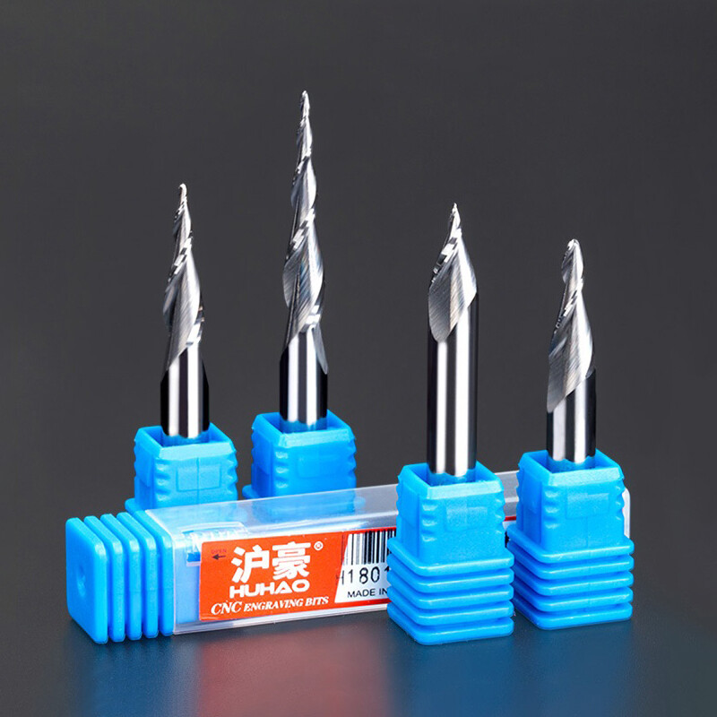 Tapered Ball Nose End Mill 2 Flute 6mm Shank Carbide End Mill Spiral Router Bit