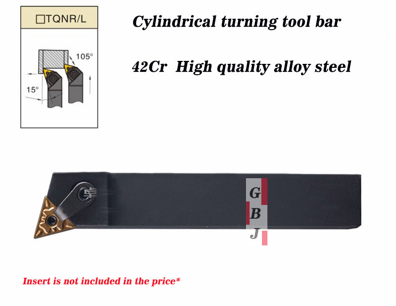 15° MTQNR MTQNL 1616 2020 2525 K16 M16 External turning tool For TNMG (clamp)