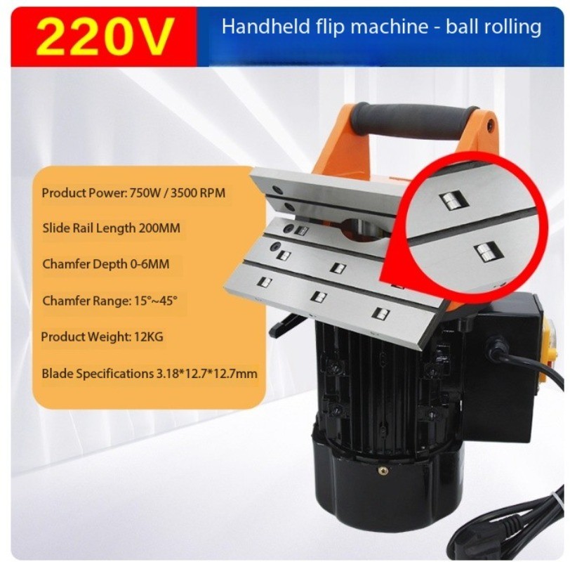Handheld 45-Degree Beveling Machine Handheld Straight-Edge Metal Beveling Tool