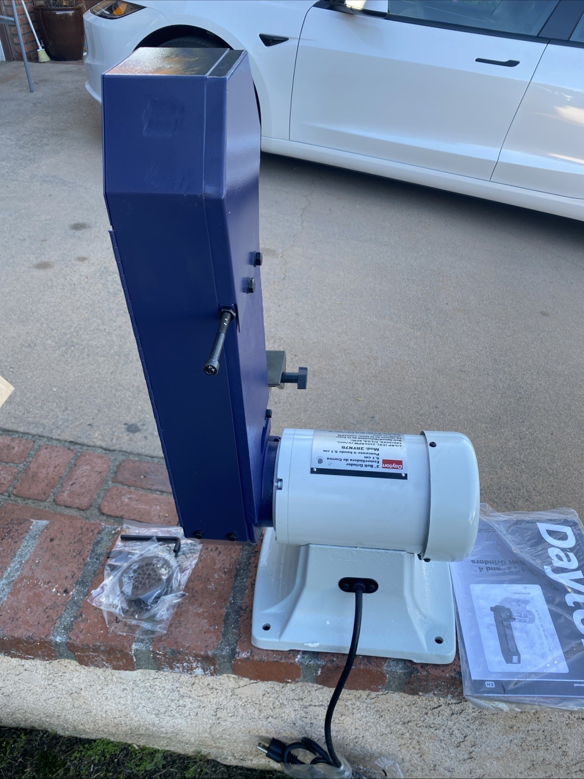 Dayton 2” Belt Grinder 2RYN7B 2/3hp 3450 Rpm 120/240V