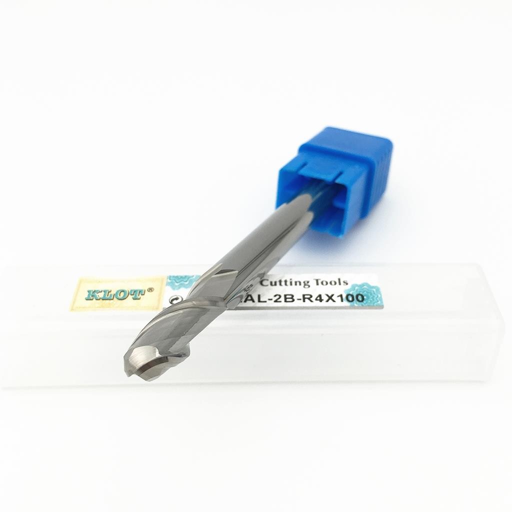 HRC50 Ball Nose Solid Carbide End Mill R0.5-R10 Cutter For Aluminum 2-Flute