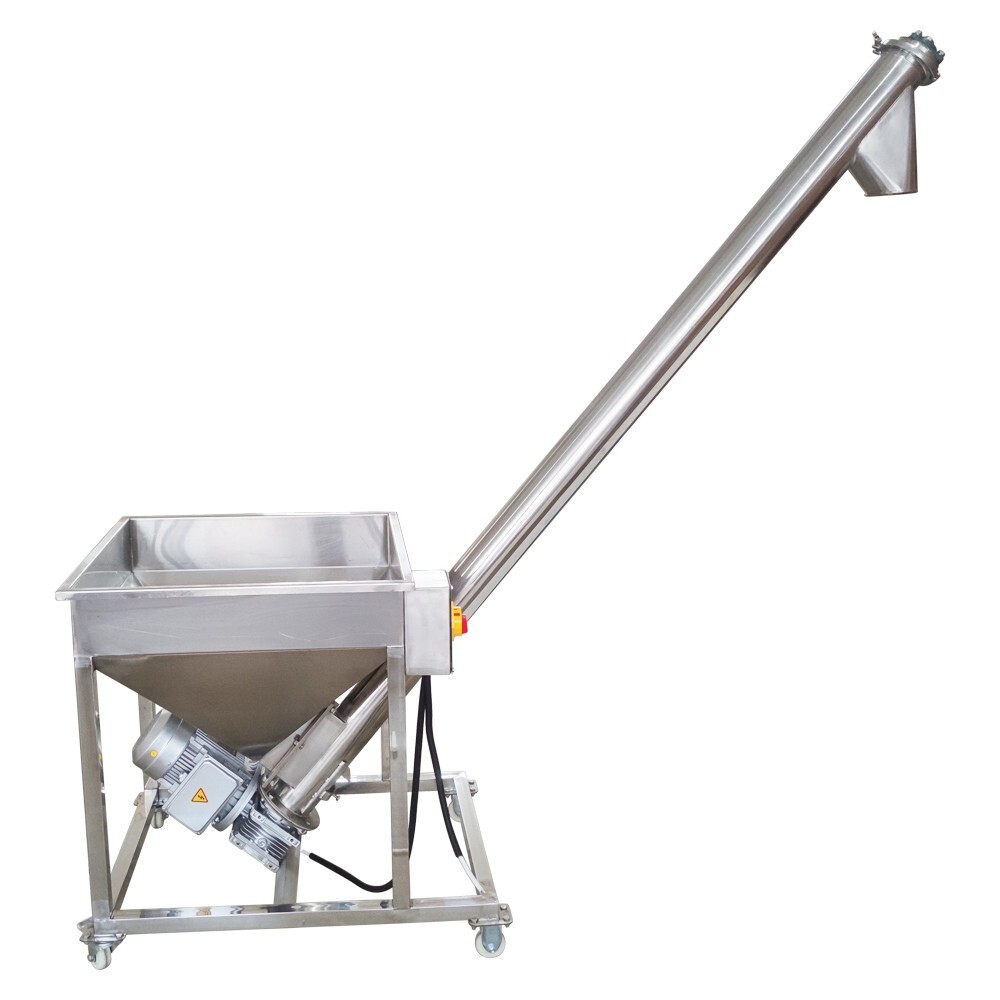 110V Automatic Screw Powder Feeding Machine Conveyor Materials Loader 100L Tank