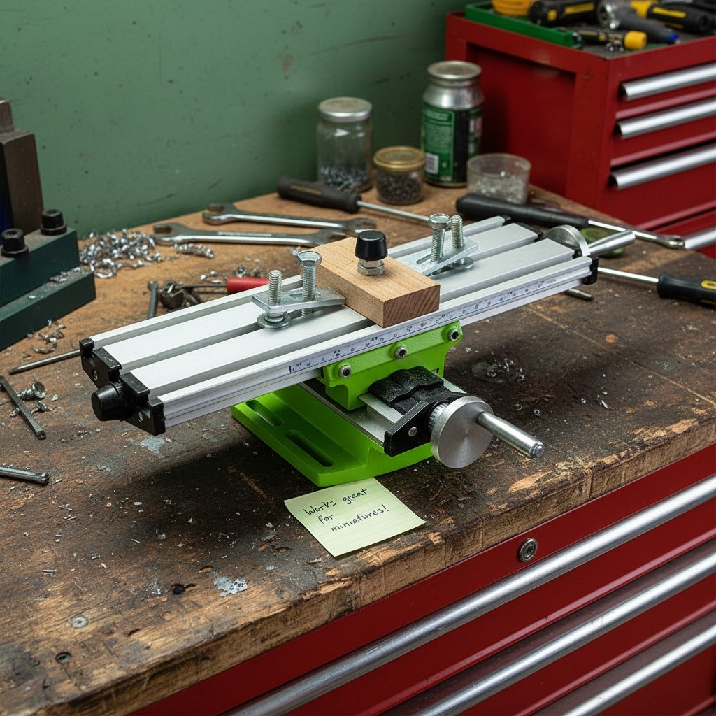 Multi-Functional Adjustable Worktable for Mini Drills – Easy Assembly Included