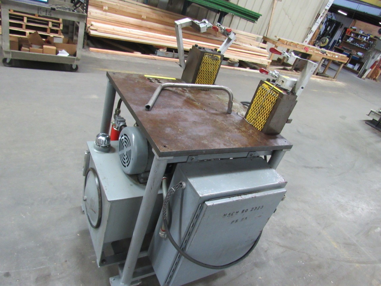 5 Hp Double Cylinder Custom Hydraulic Punch Press 2 Hole Punch for 1″ Tube 460V